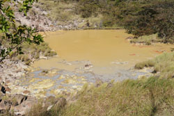 Rincon de la Vieja Las Pailas sector Fumarolic lagoon